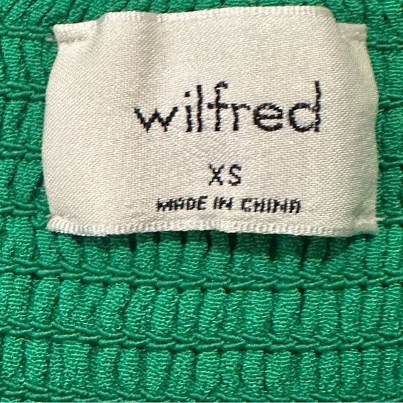 Wilfred Aritzia Green Camisole Top Side Zip Women’s Size Extra Small EUC - Picture 8 of 10